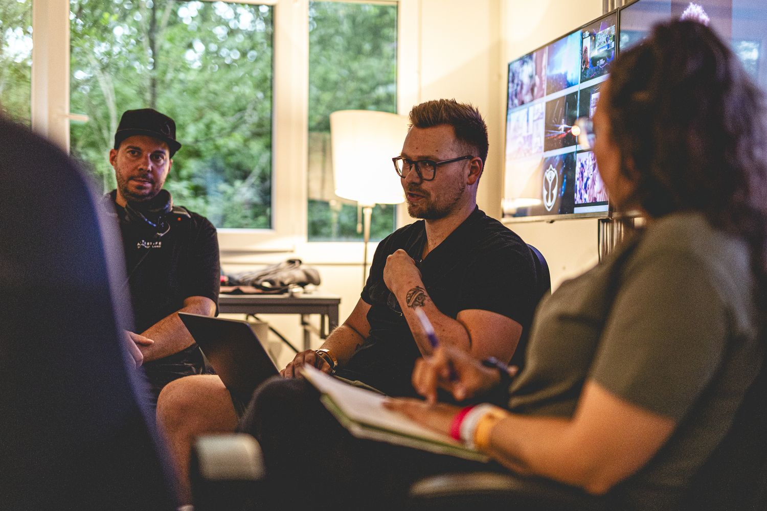 Niklaas Aernout in a meeting